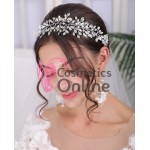 Accesoriu elegant pentru decor par AP002BB Argintiu cu cristale Argintii + 4 agrafe